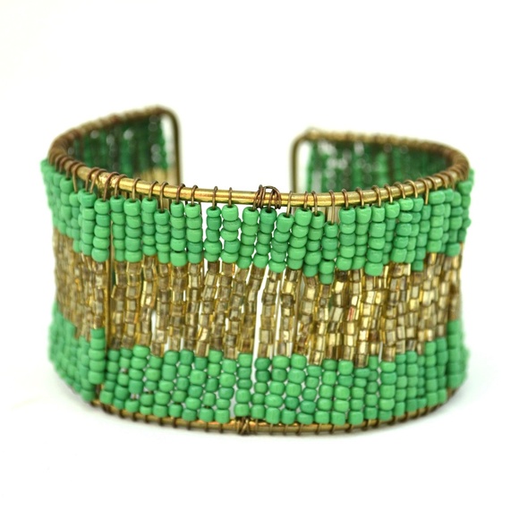Women's Beaded Cuff Bracelet - Picture 1 of 4